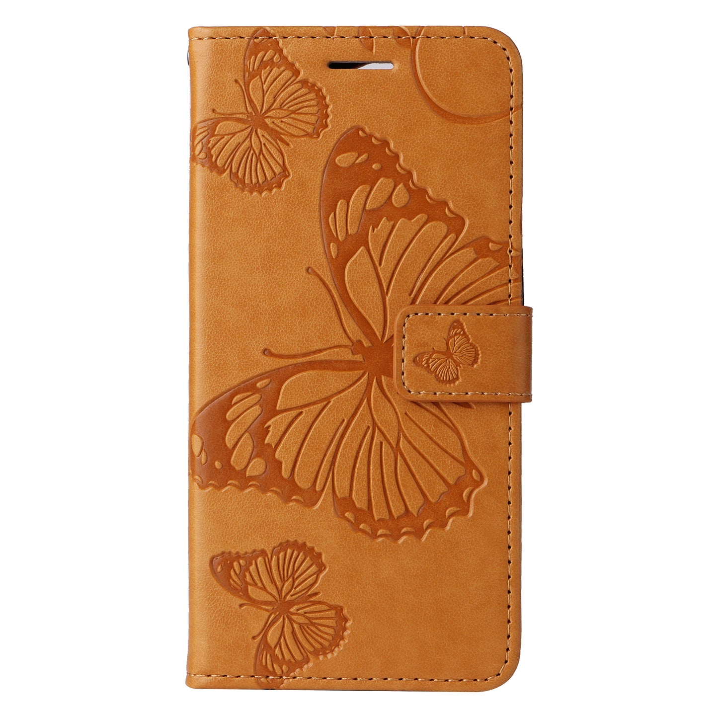 KT Imprinting Flower Series-2 For Xiaomi Redmi Note 13 Pro 4G / Poco M6 Pro 4G Case with Wrist Strap Leather Cover - Yellow
