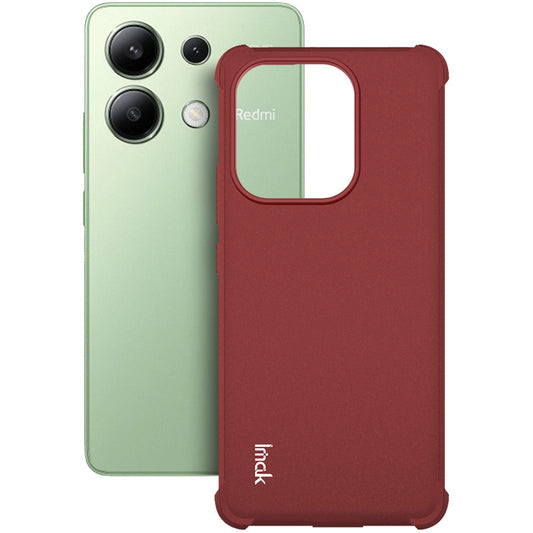 IMAK For Xiaomi Redmi Note 13 4G TPU Case Reinforced Corners Protection Phone Cover - Red