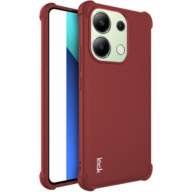 IMAK For Xiaomi Redmi Note 13 4G TPU Case Reinforced Corners Protection Phone Cover - Red