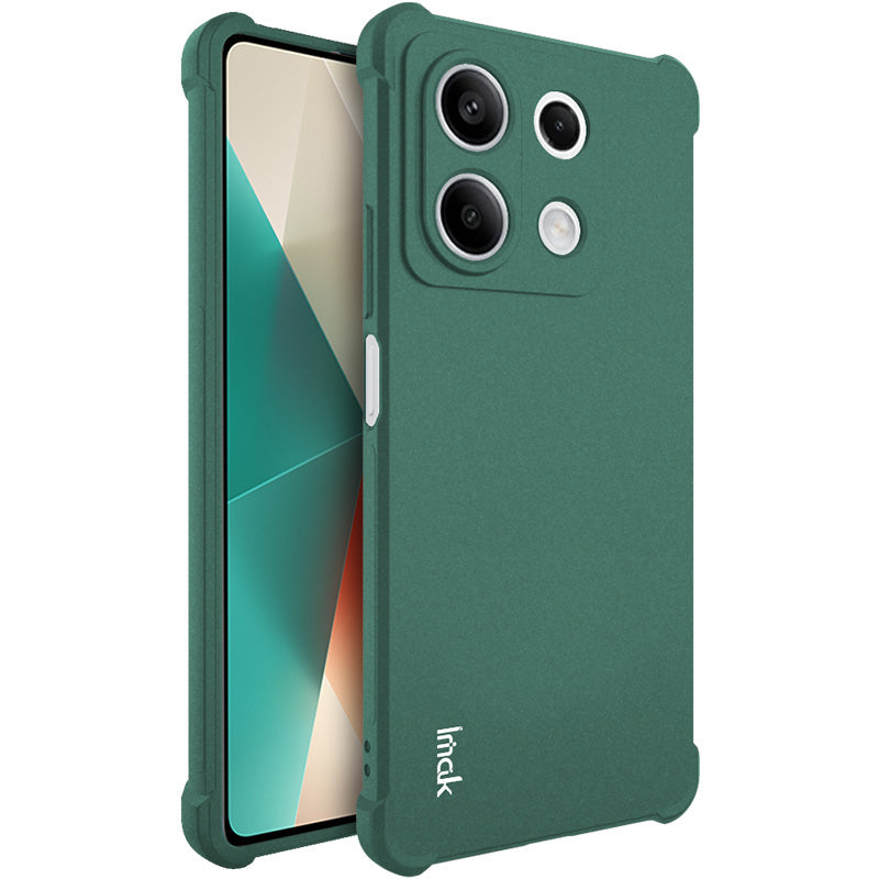 IMAK For Xiaomi Redmi Note 13 5G Matte Phone Case TPU Shock-Absorption Cover - Green