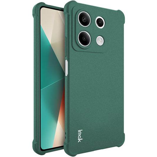 IMAK For Xiaomi Redmi Note 13 5G Matte Phone Case TPU Shock-Absorption Cover - Green