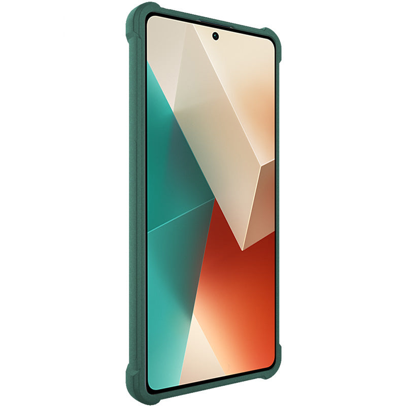 IMAK For Xiaomi Redmi Note 13 5G Matte Phone Case TPU Shock-Absorption Cover - Green