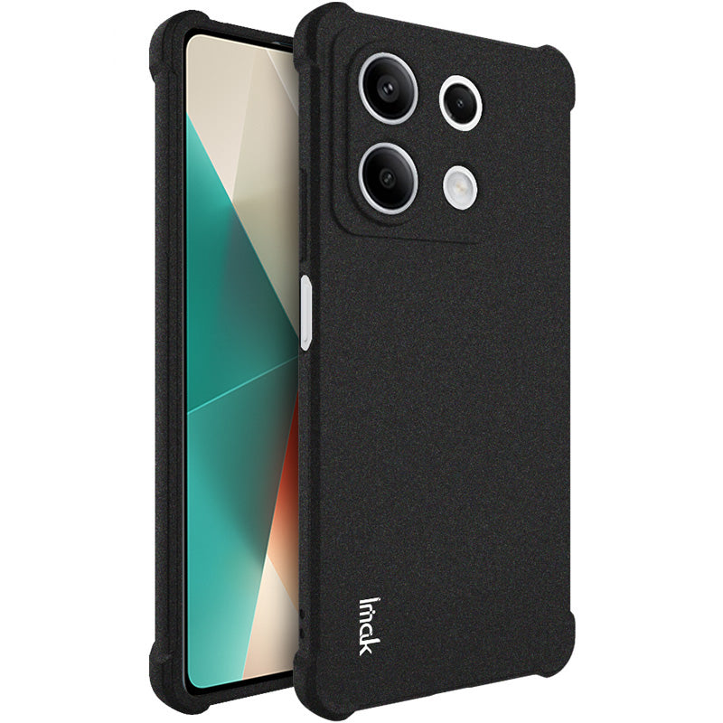 IMAK For Xiaomi Redmi Note 13 5G Matte Phone Case TPU Shock-Absorption Cover - Black