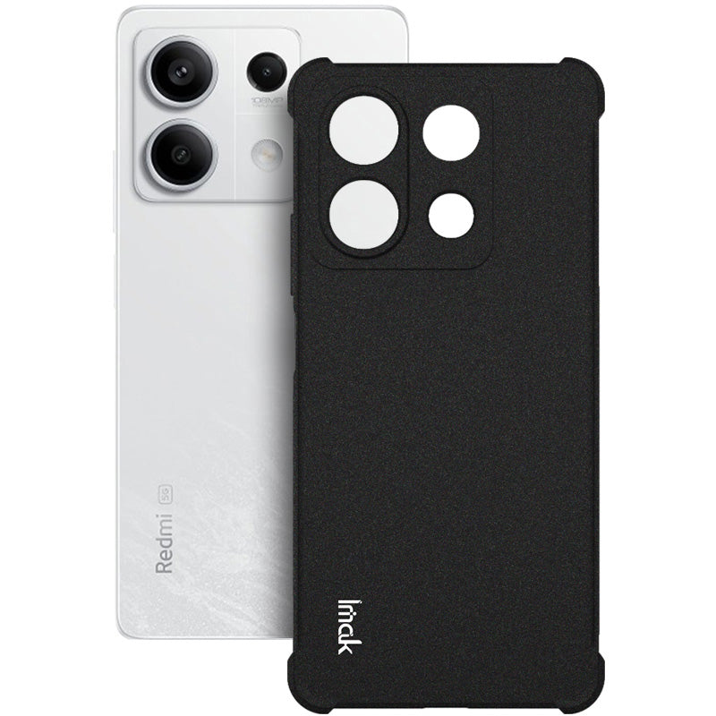 IMAK For Xiaomi Redmi Note 13 5G Matte Phone Case TPU Shock-Absorption Cover - Black
