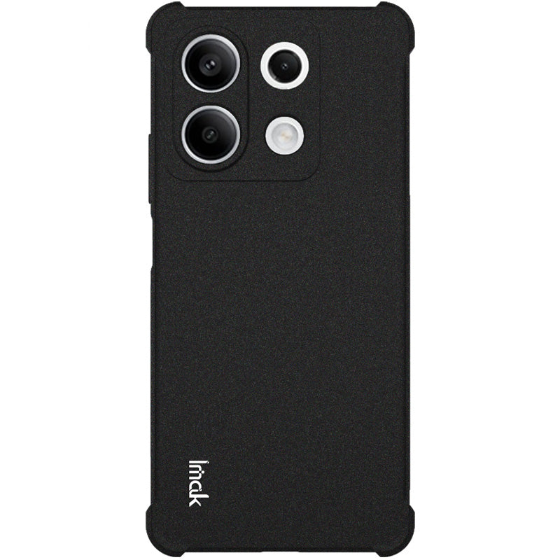 IMAK For Xiaomi Redmi Note 13 5G Matte Phone Case TPU Shock-Absorption Cover - Black