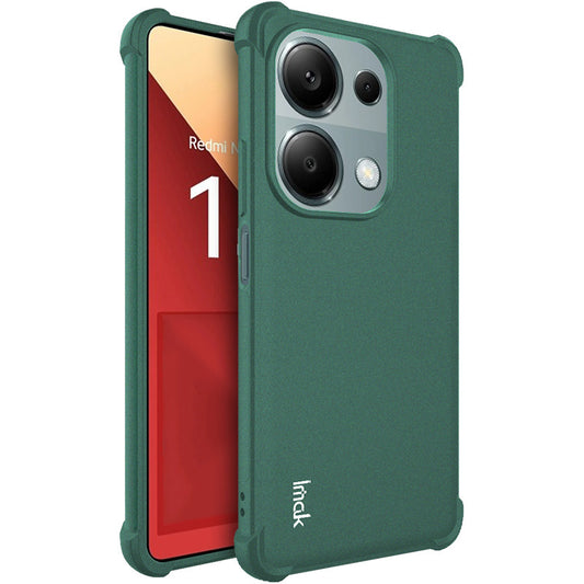 IMAK For Xiaomi Redmi Note 13 Pro 4G / Poco M6 Pro 4G Case Matte TPU Phone Cover Corners Fall Protection - Green
