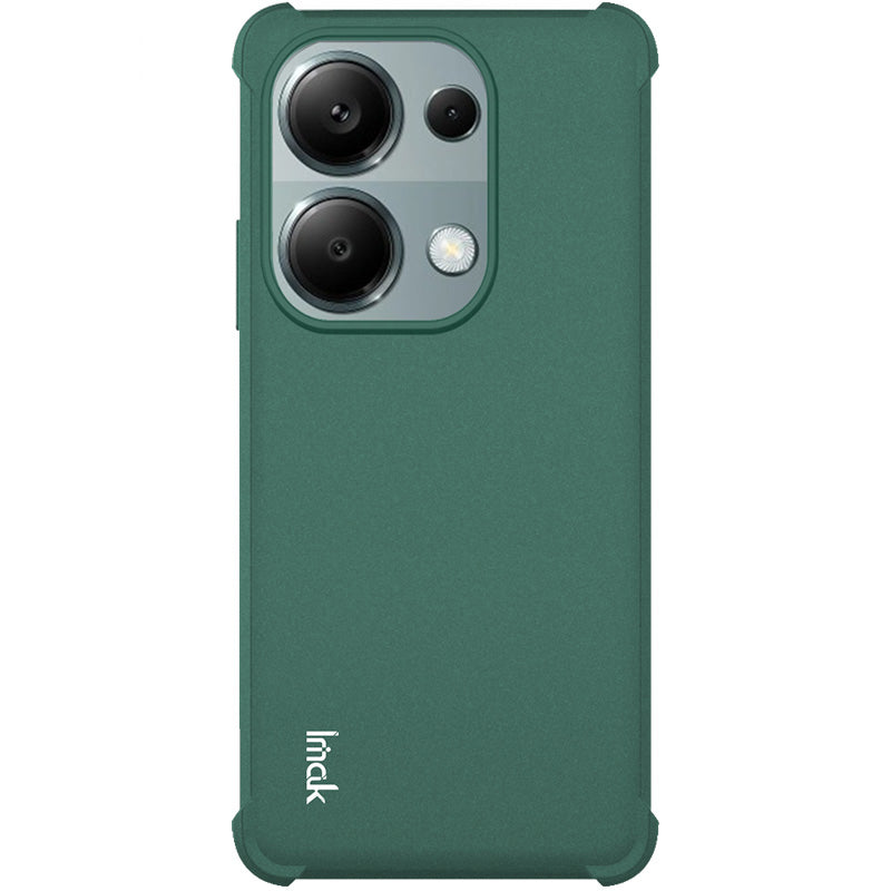 IMAK For Xiaomi Redmi Note 13 Pro 4G / Poco M6 Pro 4G Case Matte TPU Phone Cover Corners Fall Protection - Green