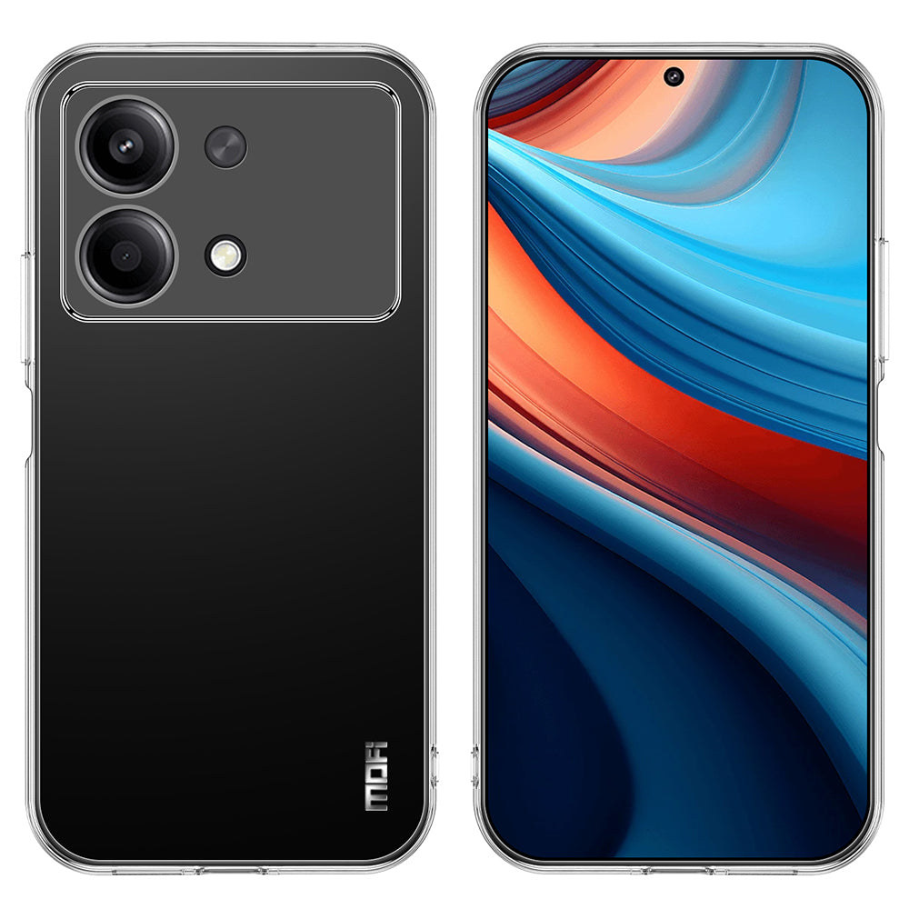 MOFI For Xiaomi Redmi Note 13R Pro 5G TPU Case Slim Fit Transparent Phone Cover