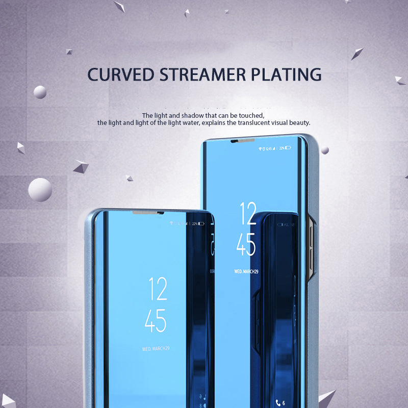 For Xiaomi Redmi Note 13 Pro+ 5G Case View Window PU Leather+PC Electroplating Phone Cover - Silver