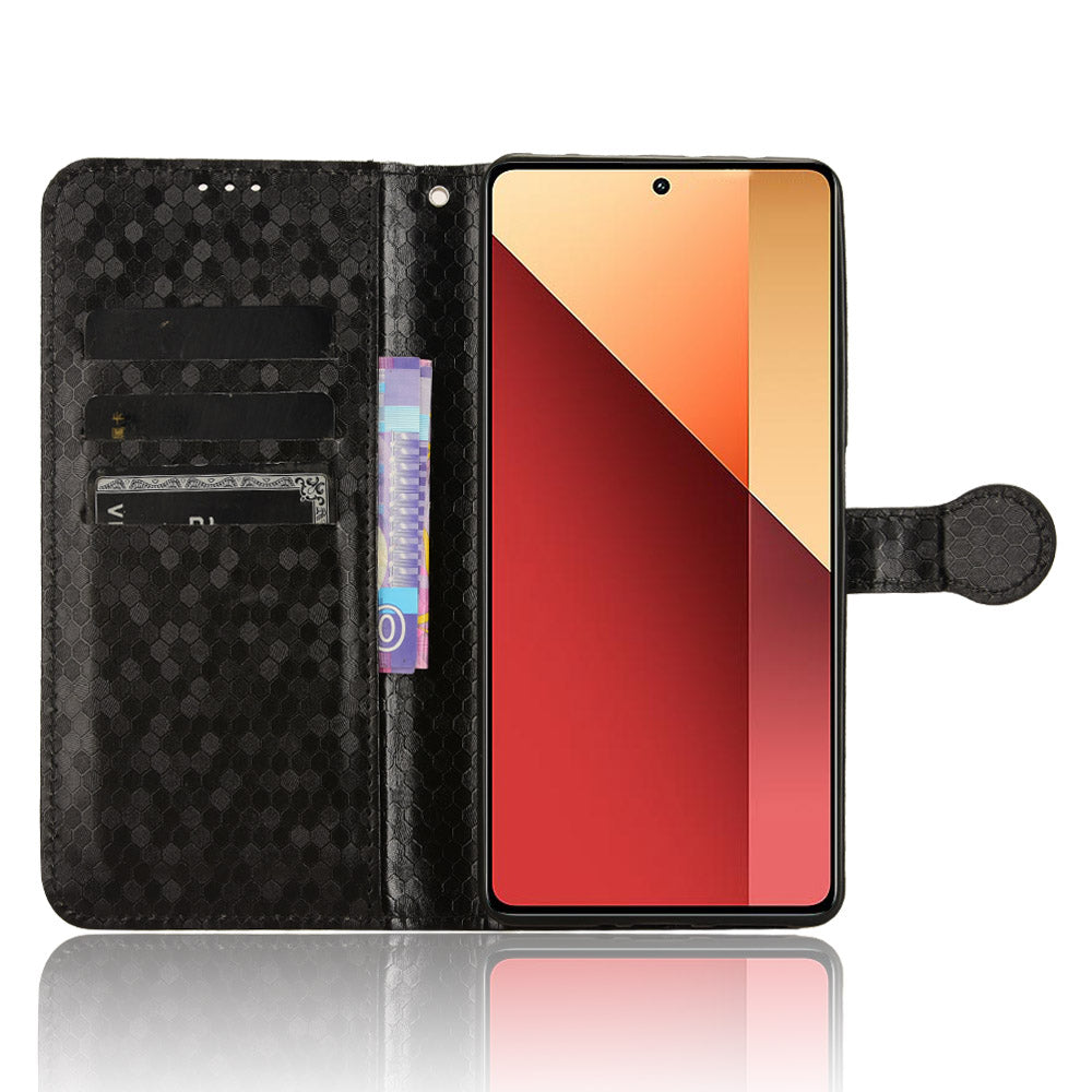 For Xiaomi Redmi Note 13 Pro 4G / Poco M6 Pro 4G Wallet Case Flip Leather Phone Cover - Black