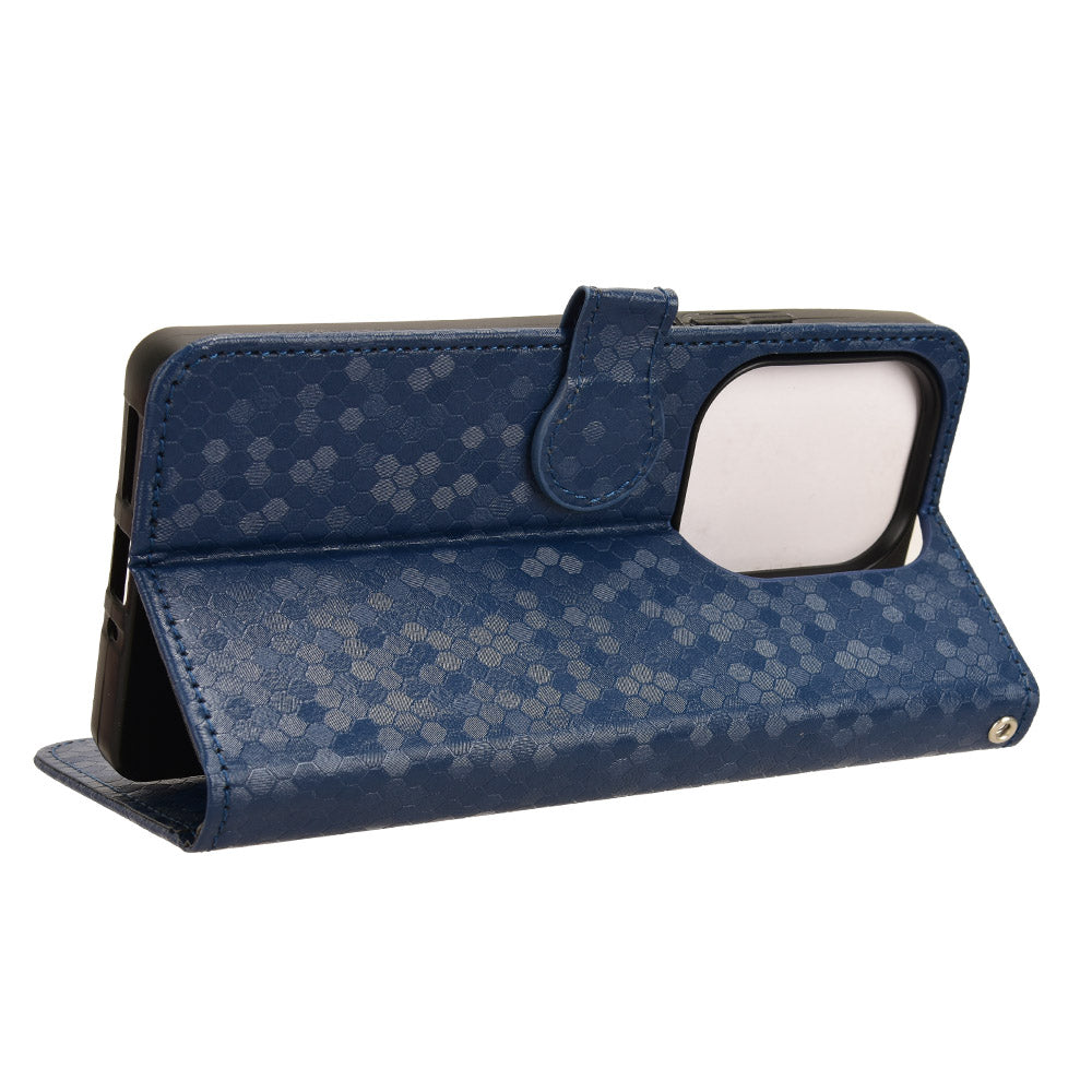 For Xiaomi Redmi Note 13 Pro 4G / Poco M6 Pro 4G Wallet Case Flip Leather Phone Cover - Dark Blue