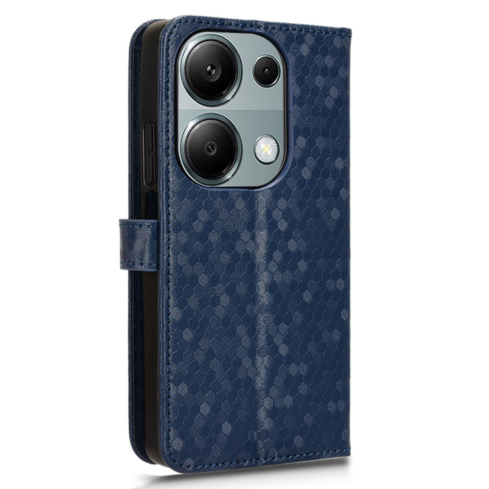 For Xiaomi Redmi Note 13 Pro 4G / Poco M6 Pro 4G Wallet Case Flip Leather Phone Cover - Dark Blue