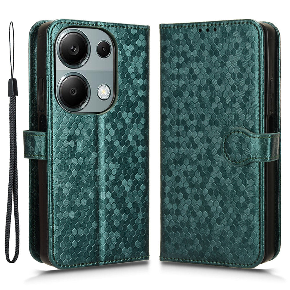 For Xiaomi Redmi Note 13 Pro 4G / Poco M6 Pro 4G Wallet Case Flip Leather Phone Cover - Green