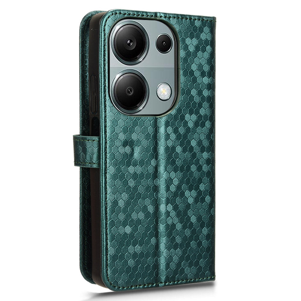 For Xiaomi Redmi Note 13 Pro 4G / Poco M6 Pro 4G Wallet Case Flip Leather Phone Cover - Green