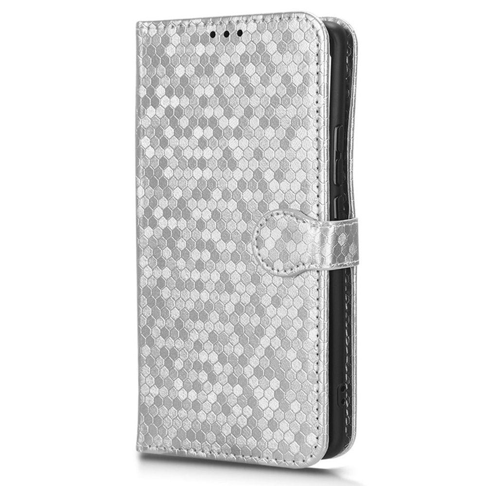 For Xiaomi Redmi Note 13 Pro 4G / Poco M6 Pro 4G Wallet Case Flip Leather Phone Cover - Silver