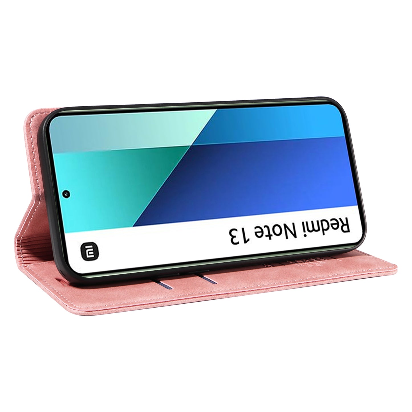 BETOPNICE 003 For Xiaomi Redmi Note 13 4G Case Card Slots RFID Blocking Phone Cover - Pink