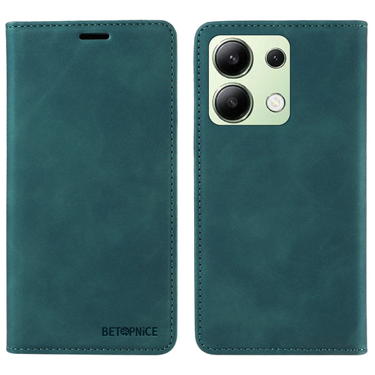BETOPNICE 003 For Xiaomi Redmi Note 13 4G Case Card Slots RFID Blocking Phone Cover - Green