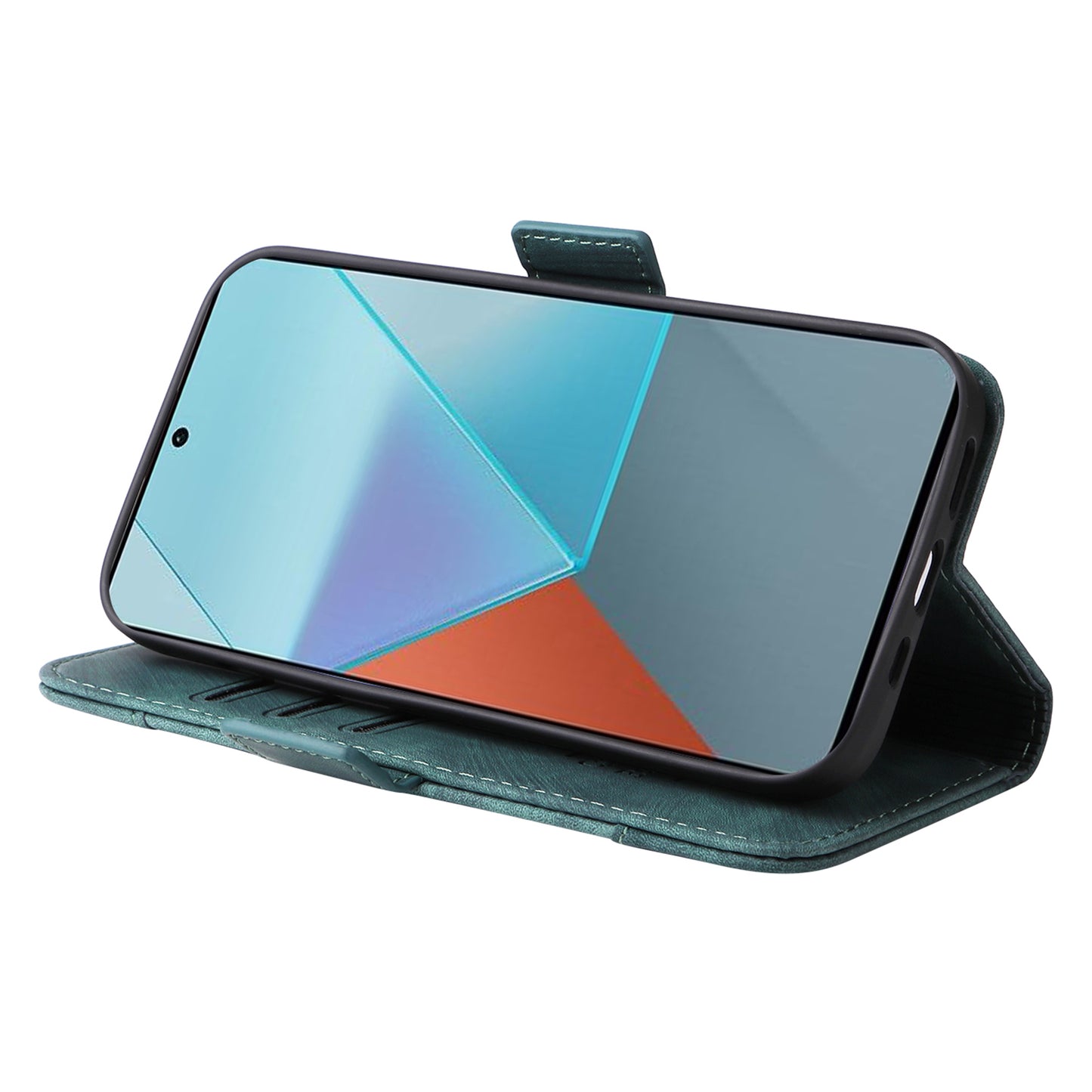 BETOPNICE 001 for Xiaomi Redmi Note 13 Pro 5G / Poco X6 5G Case Leather Wallet Smart Phone Cover - Green