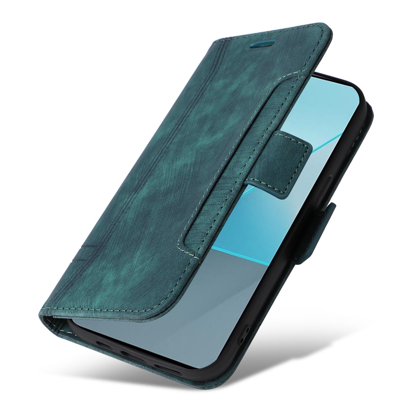 BETOPNICE 001 for Xiaomi Redmi Note 13 Pro 5G / Poco X6 5G Case Leather Wallet Smart Phone Cover - Green