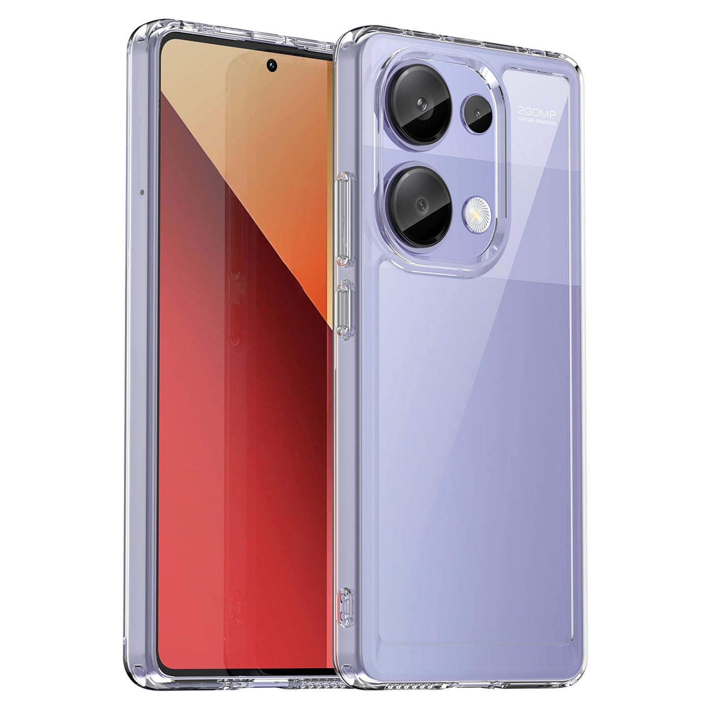 For Xiaomi Redmi Note 13 Pro 4G / Poco M6 Pro 4G Case TPU+Acrylic Clear Phone Cover - Transparent