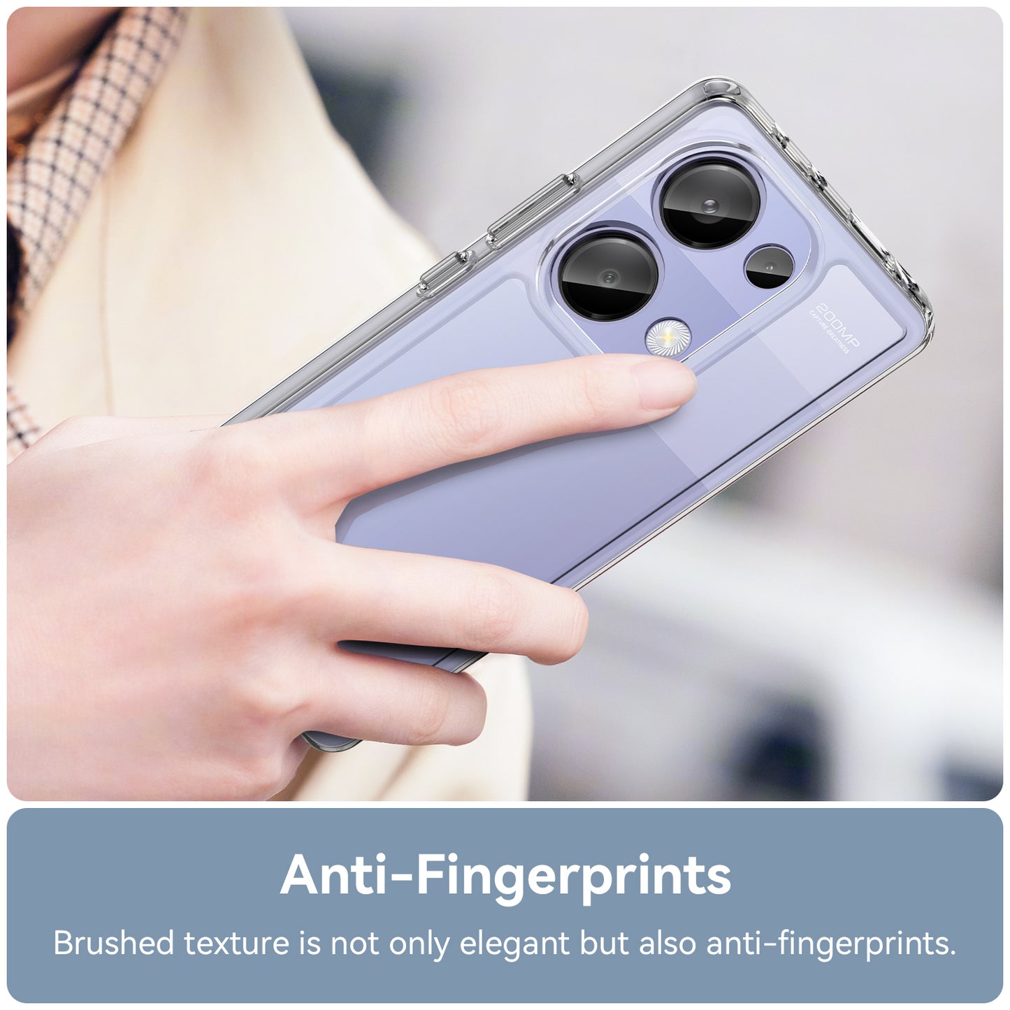 For Xiaomi Redmi Note 13 Pro 4G / Poco M6 Pro 4G Case TPU+Acrylic Clear Phone Cover - Transparent
