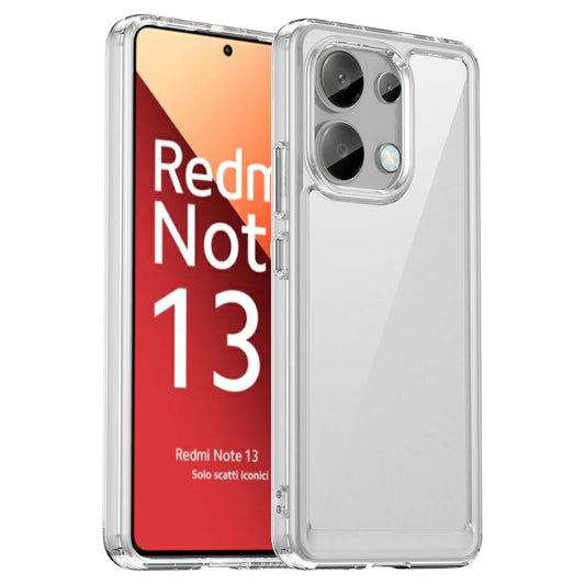 For Xiaomi Redmi Note 13 4G Case TPU + Acrylic Mobile Phone Protective Cover - Transparent