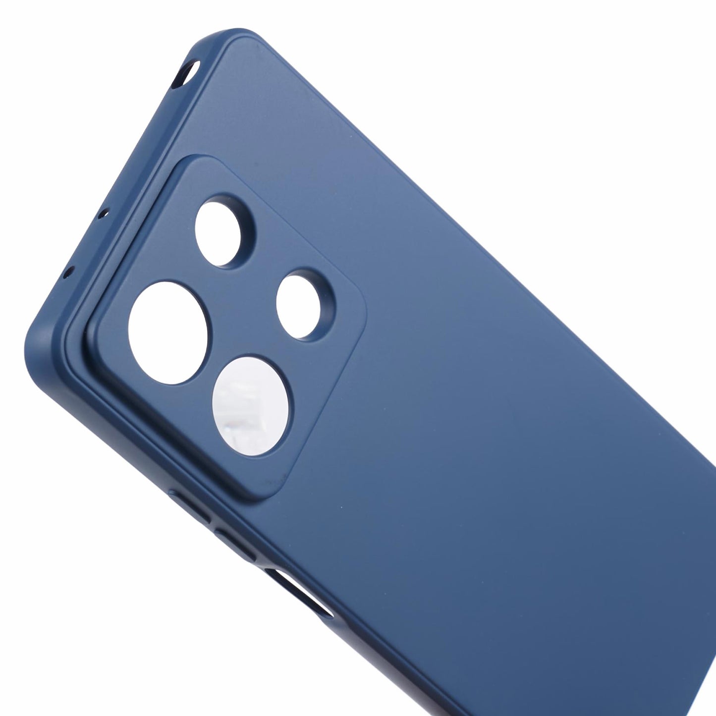 For Xiaomi Redmi Note 13 Pro 5G / Poco X6 5G TPU Phone Cover Rubberized Case with Soft Fiber Lining - Sapphire