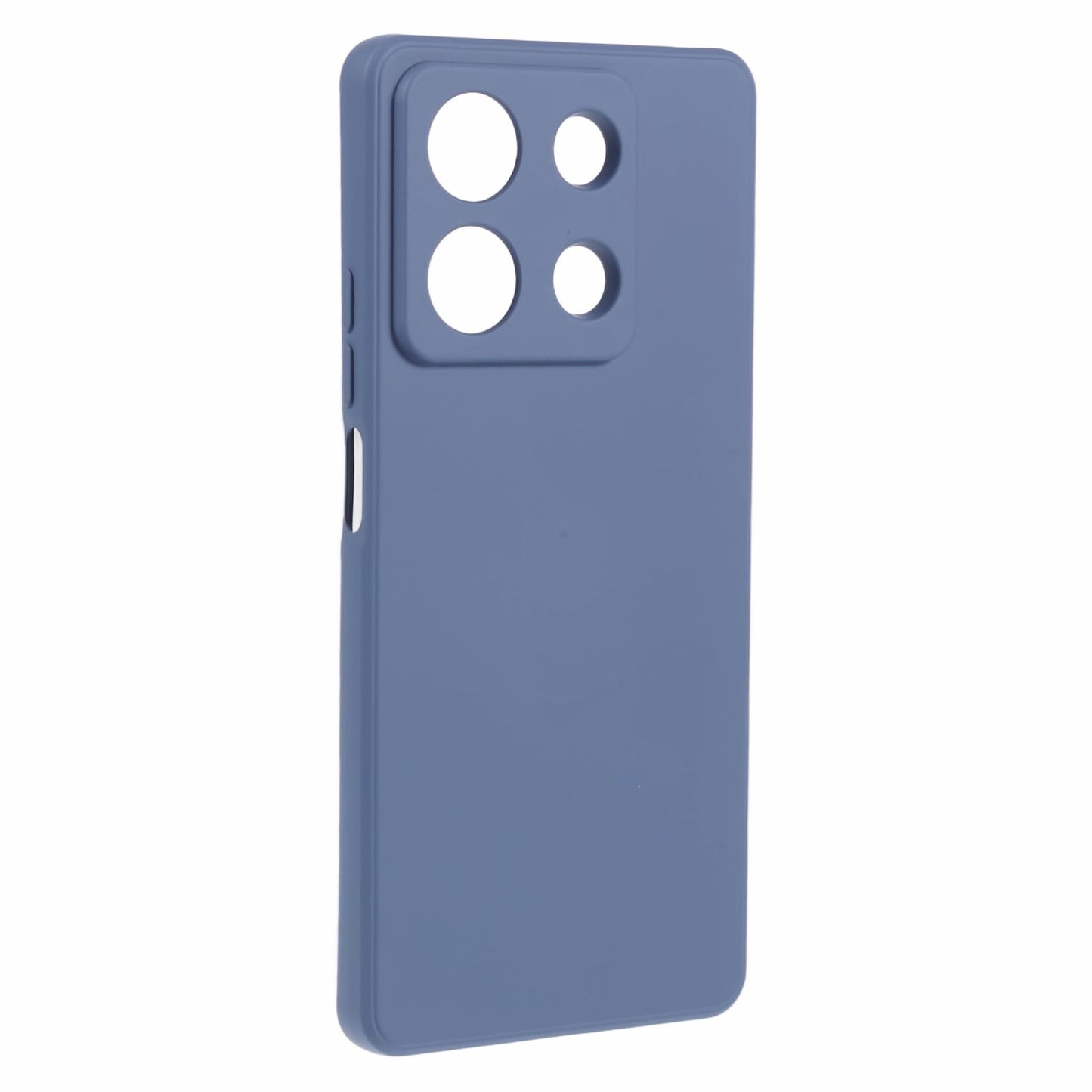For Xiaomi Redmi Note 13 Pro 5G / Poco X6 5G TPU Phone Cover Rubberized Case with Soft Fiber Lining - Lavender Grey