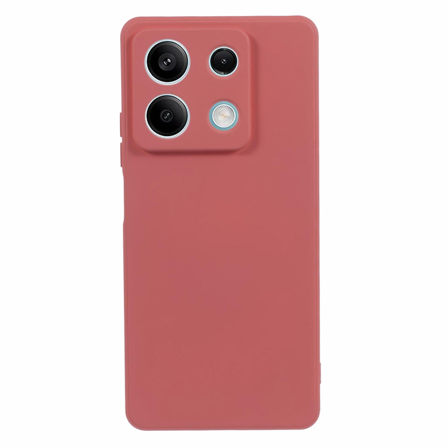 For Xiaomi Redmi Note 13 Pro 5G / Poco X6 5G TPU Phone Cover Rubberized Case with Soft Fiber Lining - Hawthorn Red