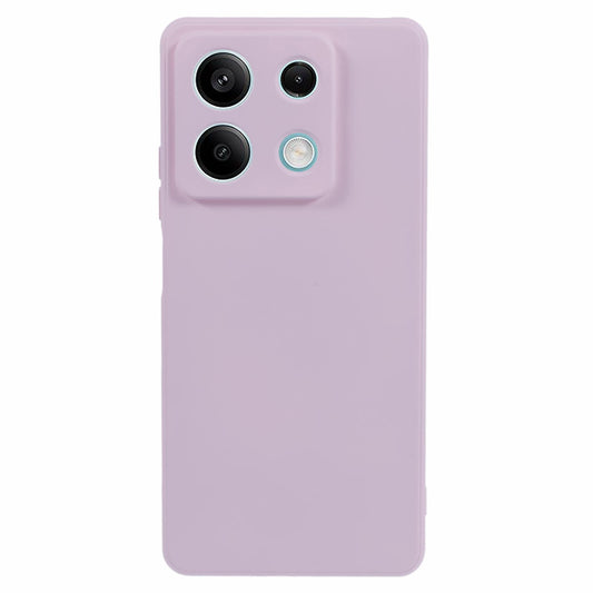 For Xiaomi Redmi Note 13 Pro 5G / Poco X6 5G TPU Phone Cover Rubberized Case with Soft Fiber Lining - Pink