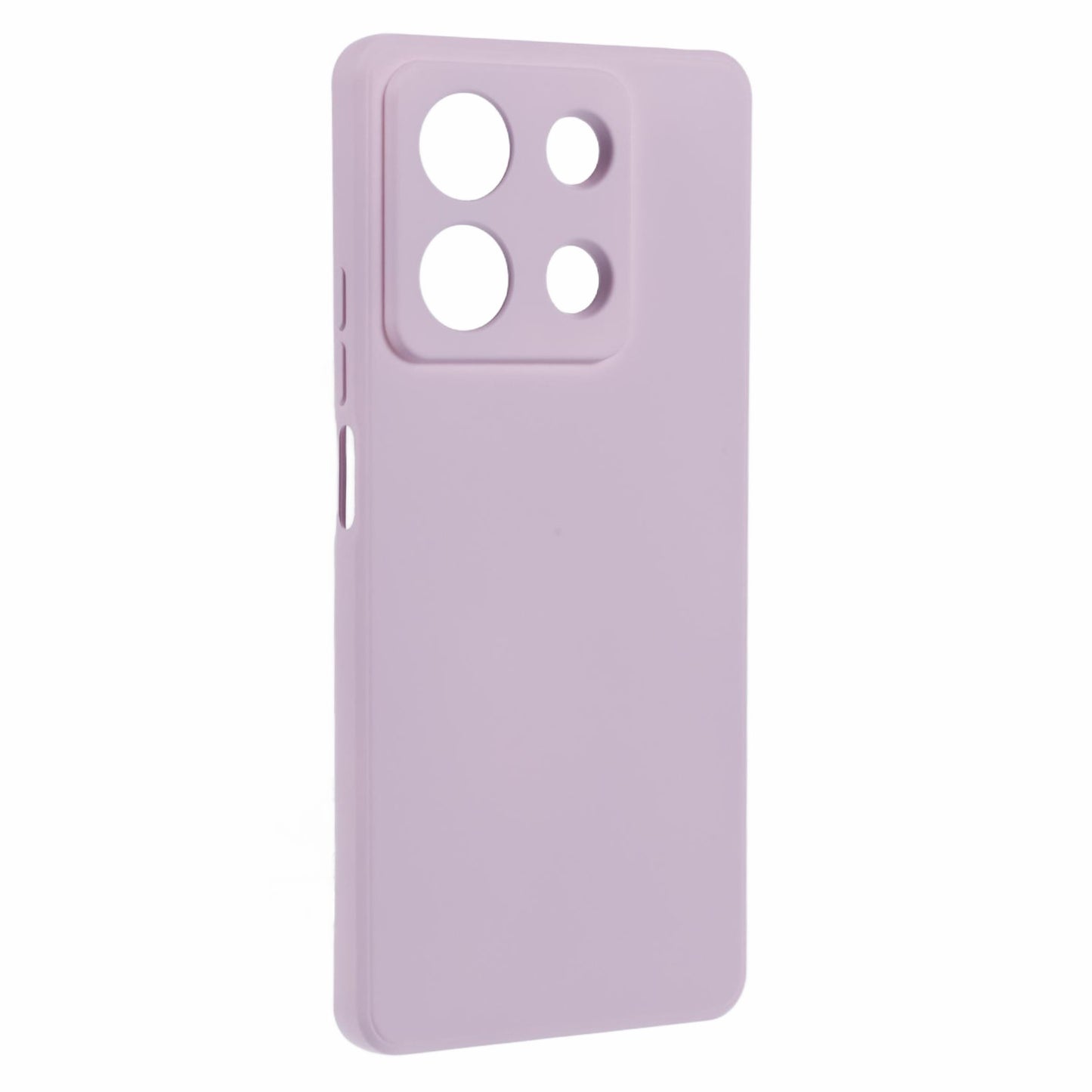 For Xiaomi Redmi Note 13 Pro 5G / Poco X6 5G TPU Phone Cover Rubberized Case with Soft Fiber Lining - Pink