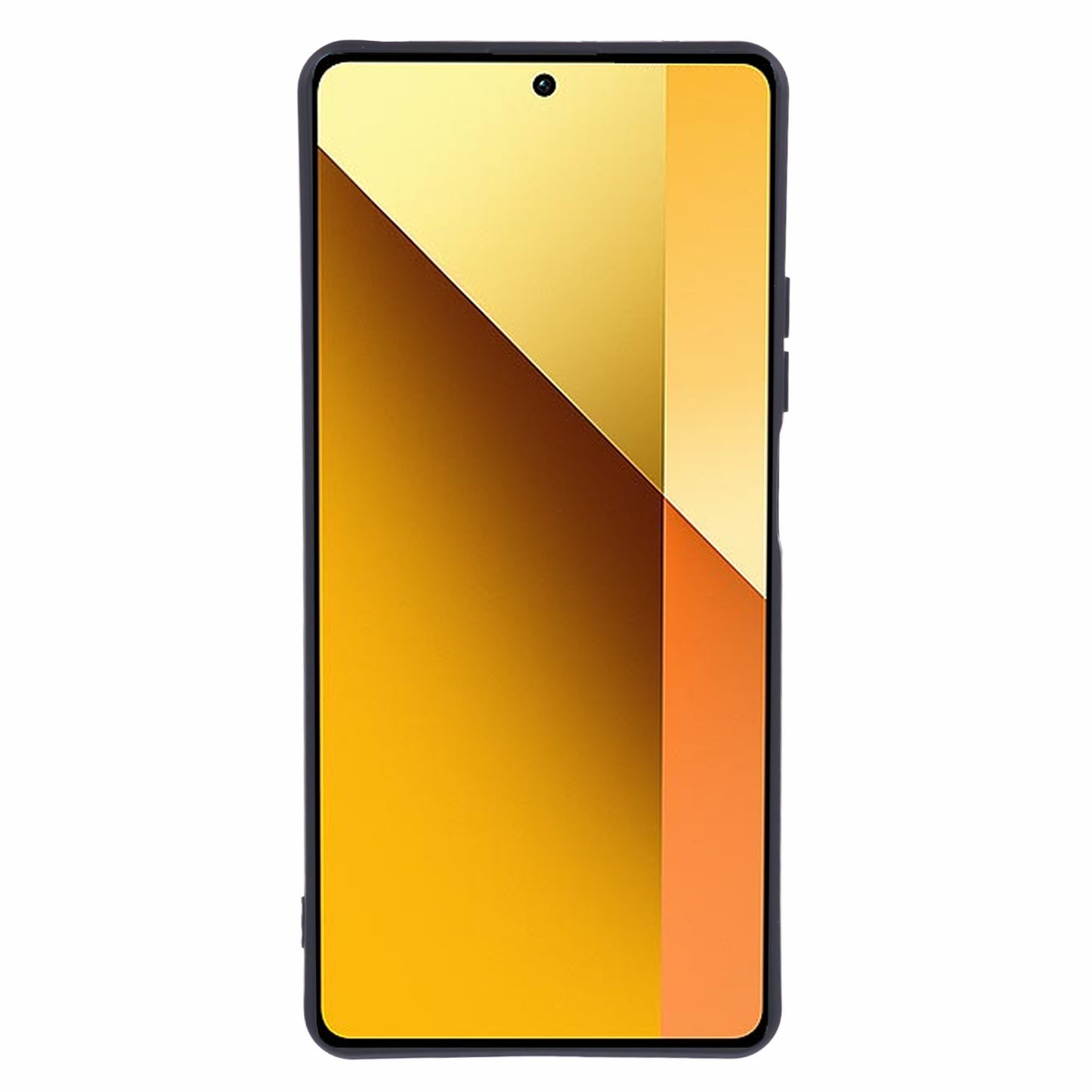 For Xiaomi Redmi Note 13 Pro 5G / Poco X6 5G TPU Phone Cover Rubberized Case with Soft Fiber Lining - Black