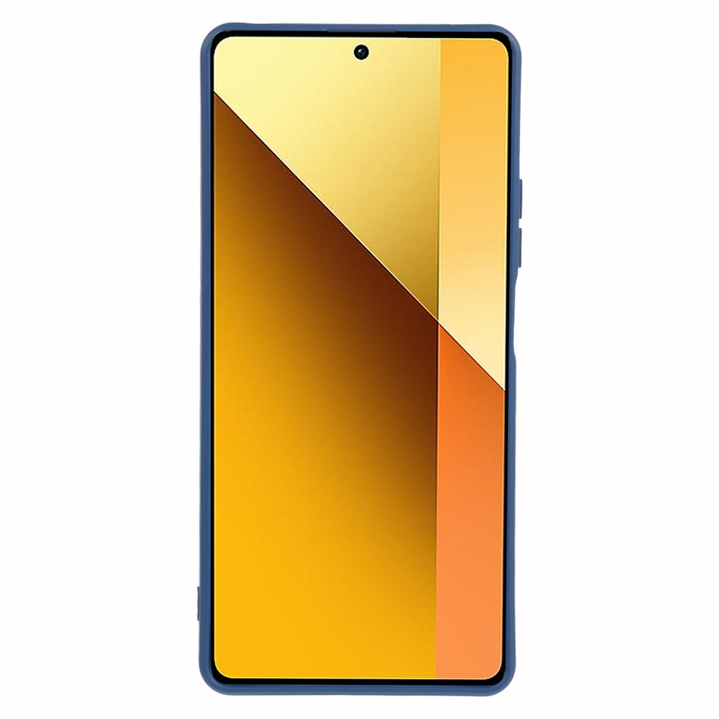 For Xiaomi Redmi Note 13 5G Phone Cover Rubberized TPU Soft Fiber Lining Back Case - Sapphire
