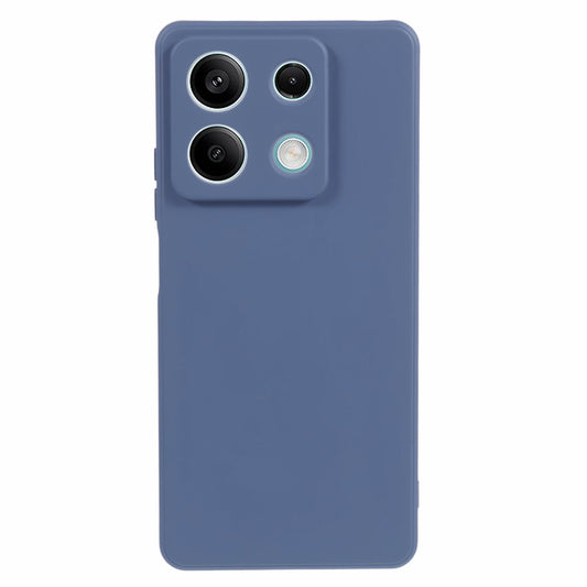 For Xiaomi Redmi Note 13 5G Phone Cover Rubberized TPU Soft Fiber Lining Back Case - Lavender Grey