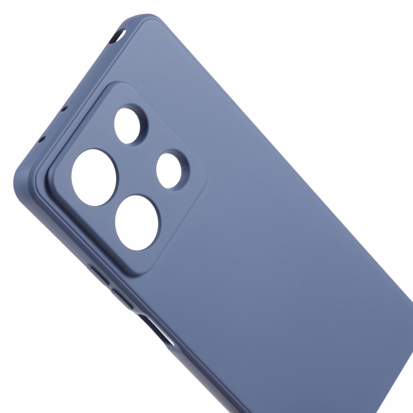 For Xiaomi Redmi Note 13 5G Phone Cover Rubberized TPU Soft Fiber Lining Back Case - Lavender Grey