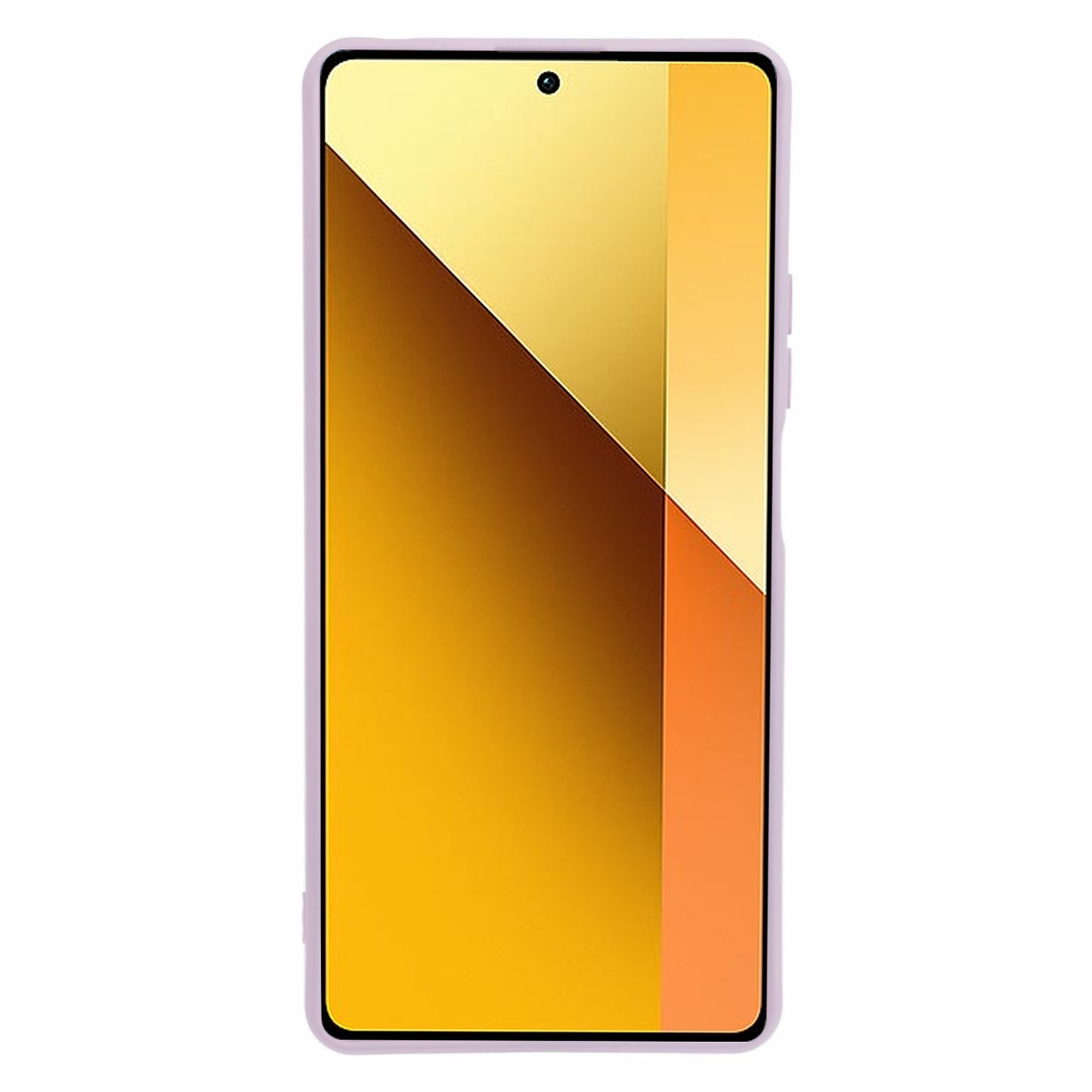 For Xiaomi Redmi Note 13 5G Phone Cover Rubberized TPU Soft Fiber Lining Back Case - Pink