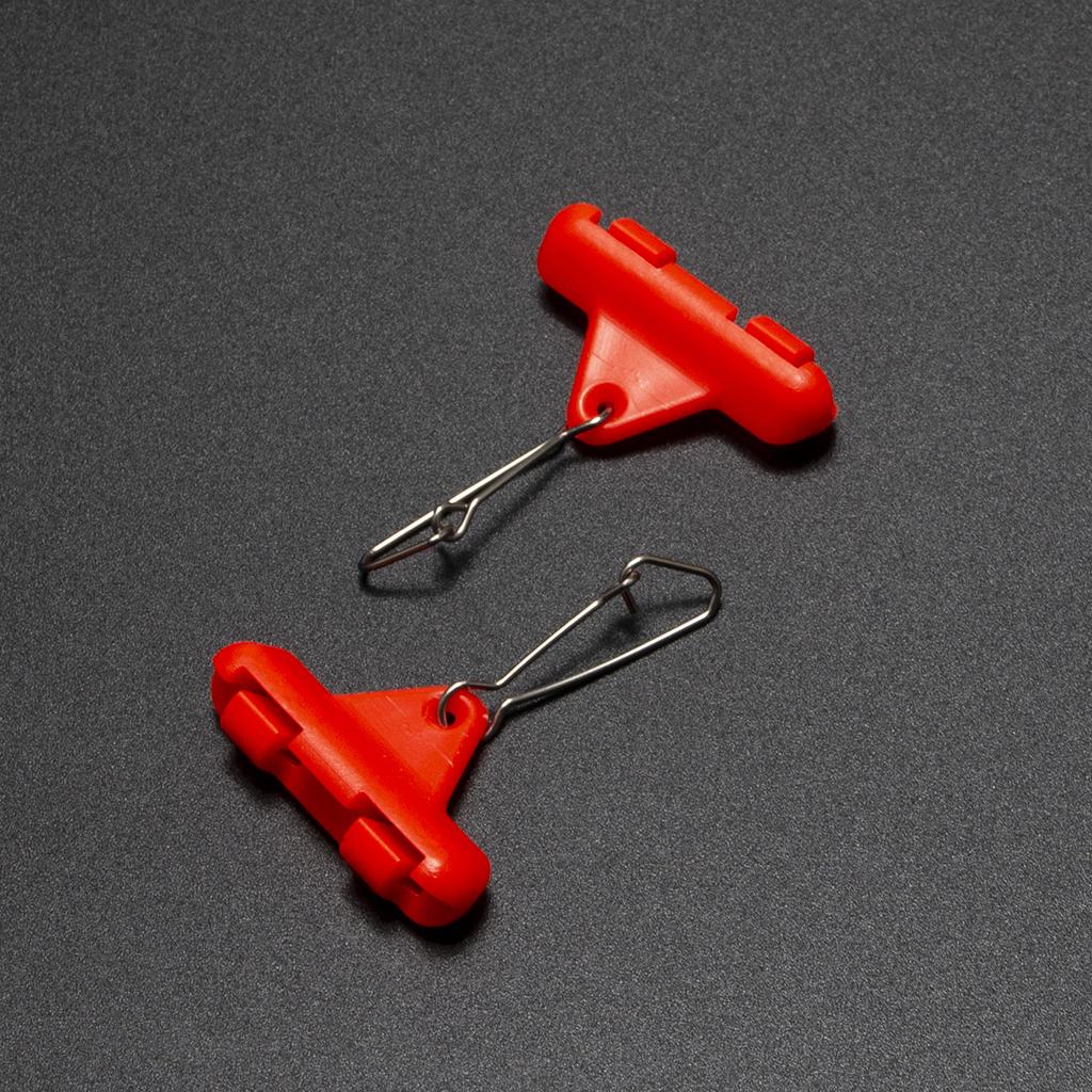 10PCS Heavy Duty Fishing Sinker Slider Triangle Snap Connector Finder Orange