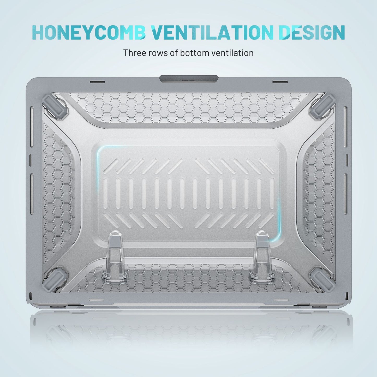 Protective Case for MacBook Pro 14 inch (2021) (A2442 M1 Pro  /  M1 Max) Scratch Resistant PC Front and Back Cover Laptops Anti-Drop Hard Shell - Grey