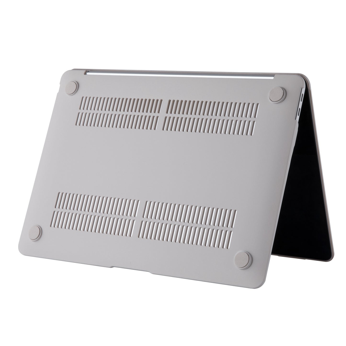 For MacBook Air 13 inch (2022) A2681 Laptop Case Scratch-resistant Dust-proof Hard PC Protective Notebook Cover - Rock Grey