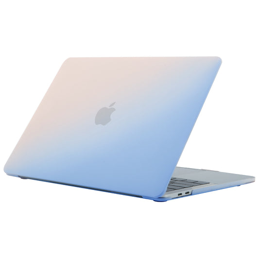For MacBook Air 13 inch (2022) A2681 Laptop Case Scratch-resistant Dust-proof Hard PC Protective Notebook Cover - Gradient Pink Blue