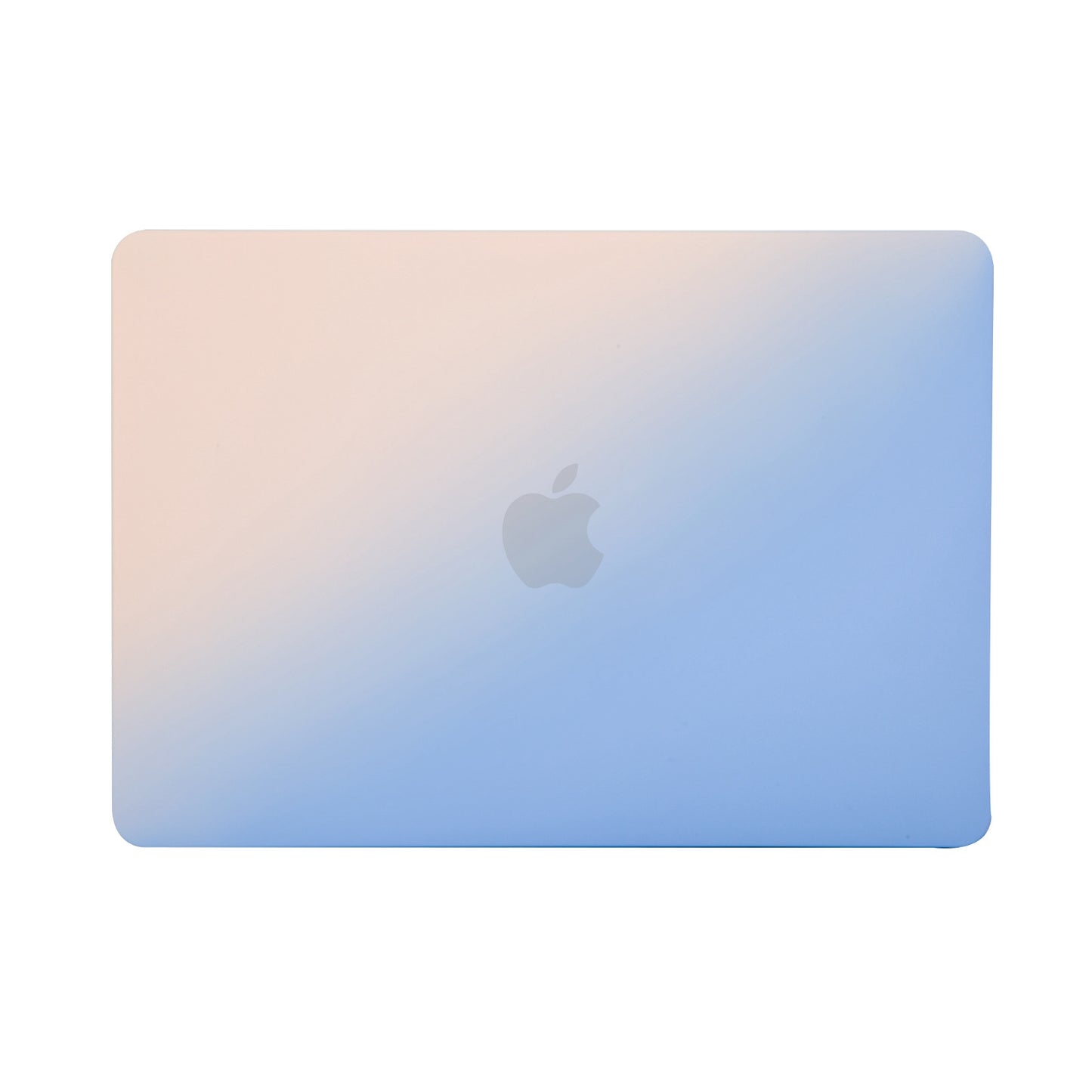 For MacBook Air 13 inch (2022) A2681 Laptop Case Scratch-resistant Dust-proof Hard PC Protective Notebook Cover - Gradient Pink Blue