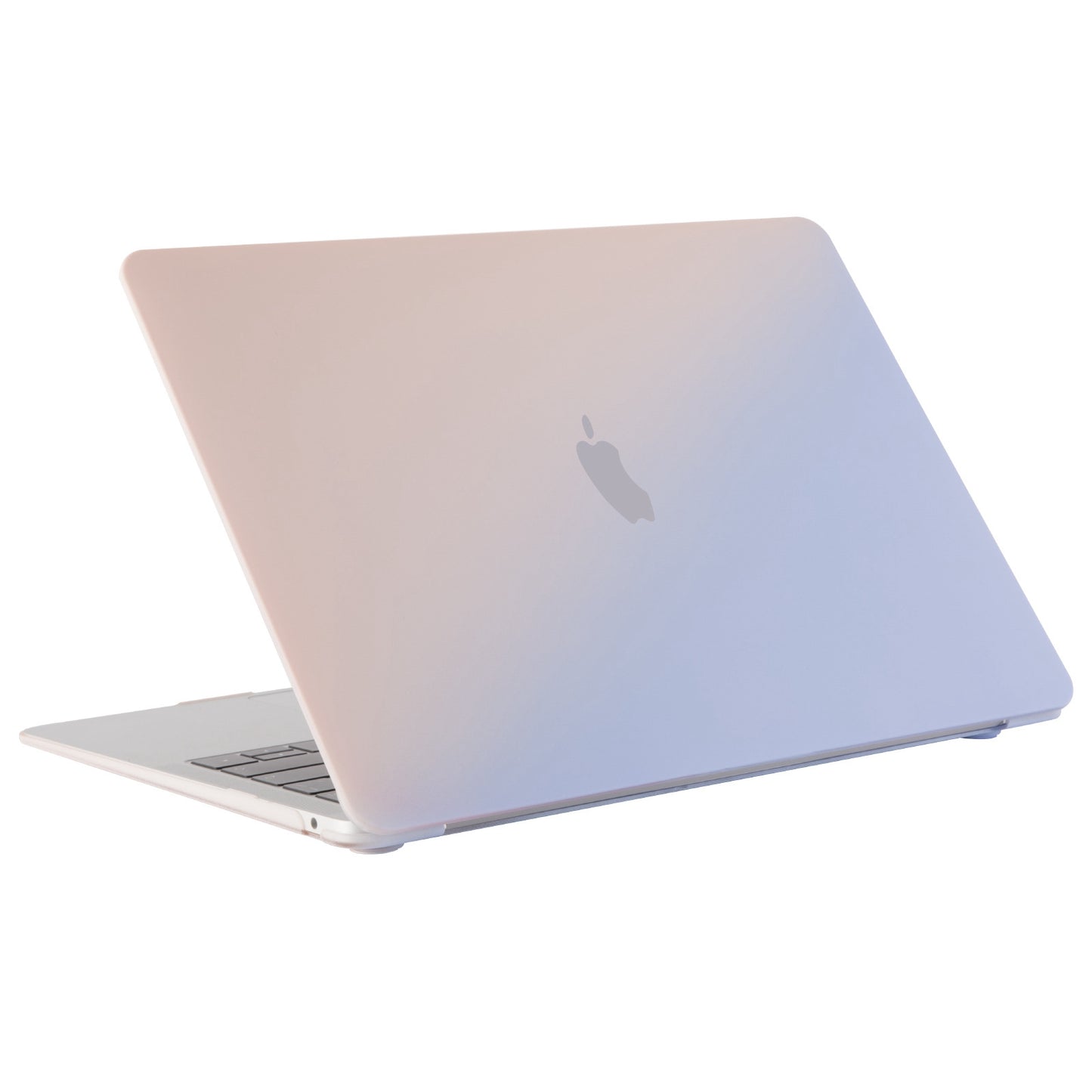For MacBook Air 13 inch (2022) A2681 Laptop Case Scratch-resistant Dust-proof Hard PC Protective Notebook Cover - Gradient Pink Blue