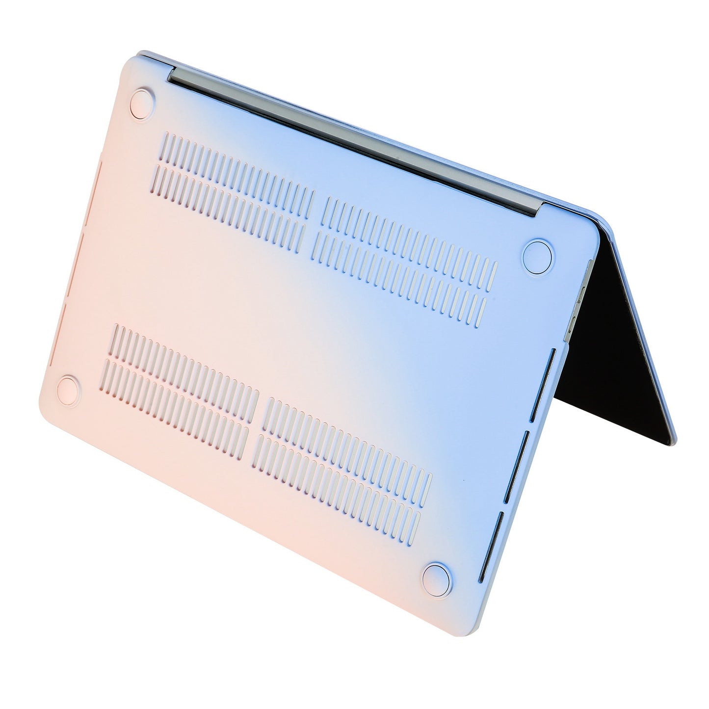 For MacBook Air 13 inch (2022) A2681 Laptop Case Scratch-resistant Dust-proof Hard PC Protective Notebook Cover - Gradient Pink Blue