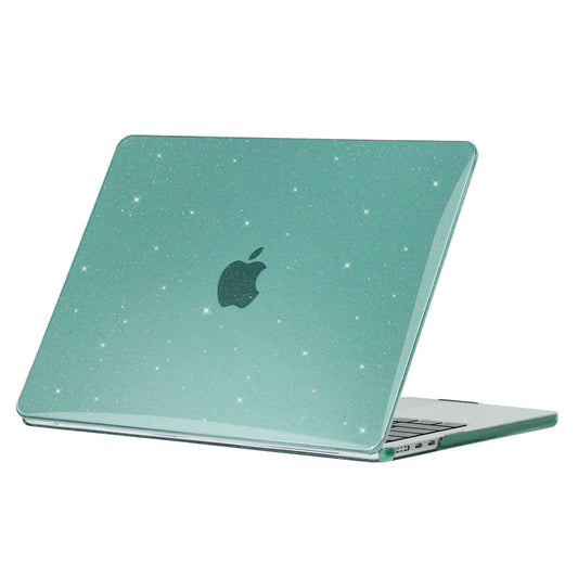 Protective Case for MacBook Air 13 inch (2022) (A2681), Hard PC Full Covering Starry Sky Design Laptops Hard Shell - Midnight Green