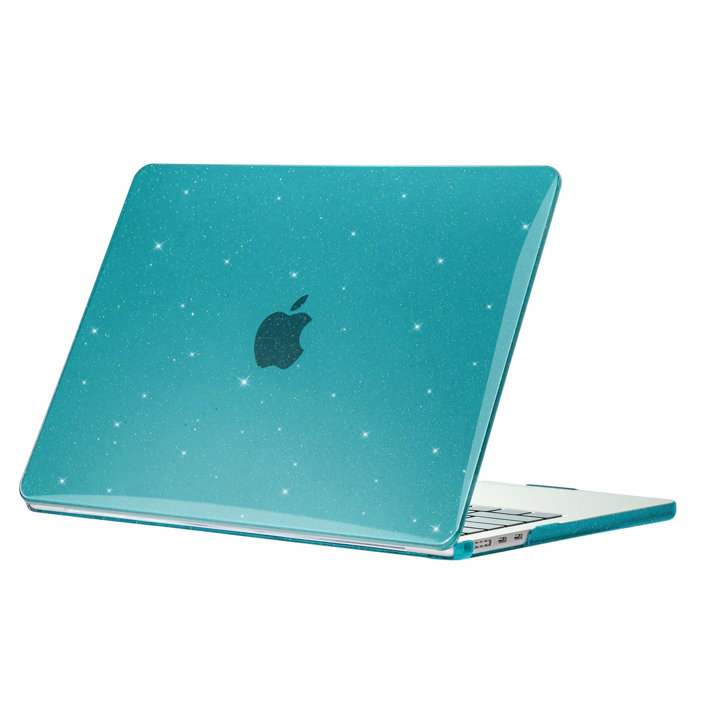 Protective Case for MacBook Air 13 inch (2022) (A2681), Hard PC Full Covering Starry Sky Design Laptops Hard Shell - Cyan