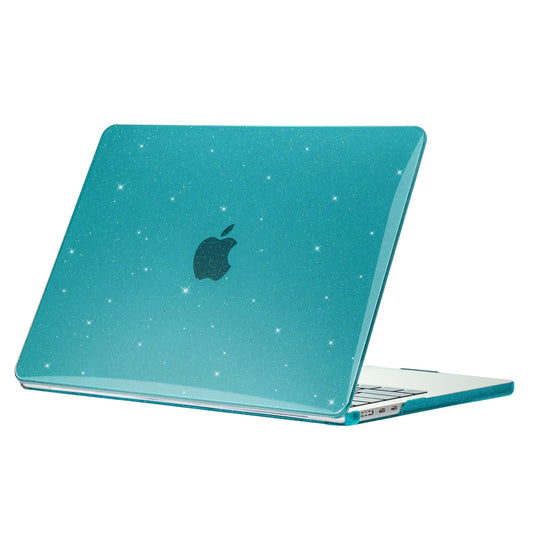 Protective Case for MacBook Air 13 inch (2022) (A2681), Hard PC Full Covering Starry Sky Design Laptops Hard Shell - Cyan