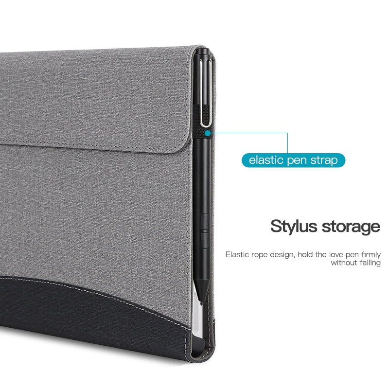For Microsoft Surface Pro 9 Cloth Texture Splicing PU Leather Tablet Case Full Body Protection Folio Stand Cover with Wallet - Black