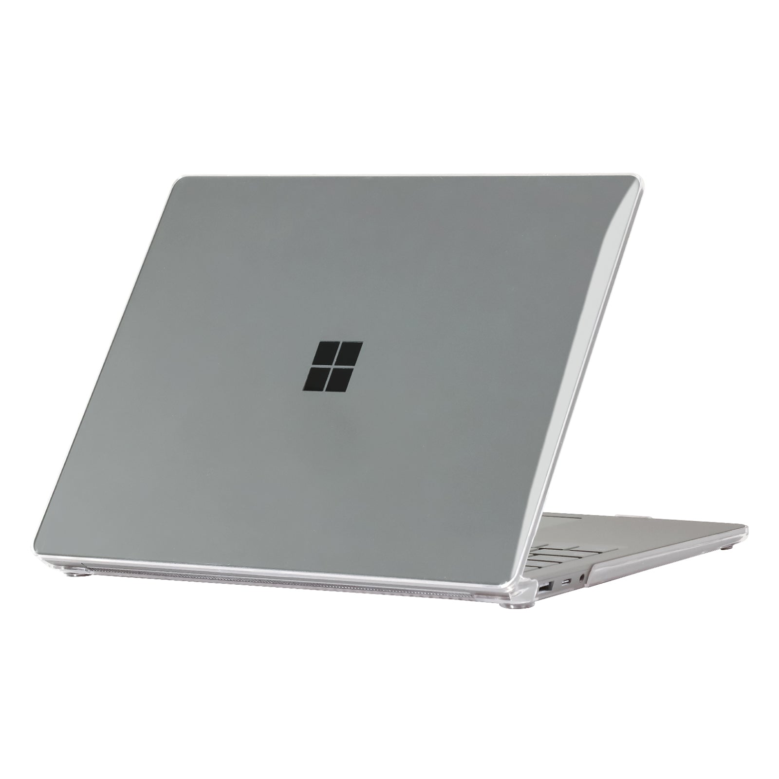 for Microsoft Surface Laptop 3 / 4 / 5 (1868 / 1951) Metal Keyboard Version Hard PC Crystal Protective Cover Shock Resistant Laptop Notebook Case - Transparent