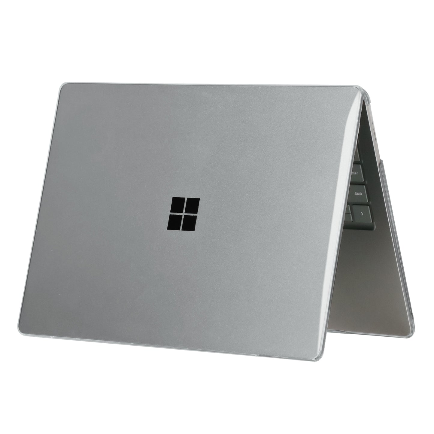 for Microsoft Surface Laptop 3 / 4 / 5 (1868 / 1951) Metal Keyboard Version Hard PC Crystal Protective Cover Shock Resistant Laptop Notebook Case - Transparent