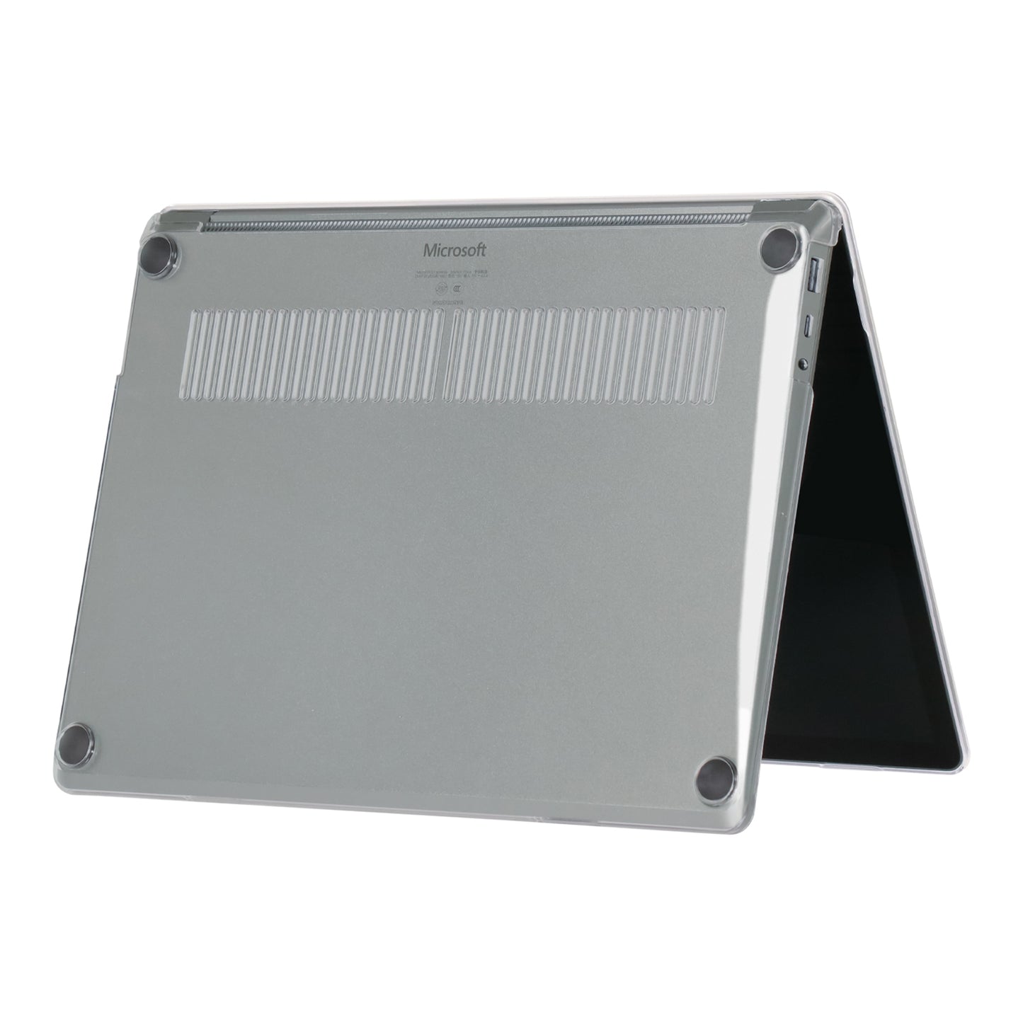 for Microsoft Surface Laptop 3 / 4 / 5 (1868 / 1951) Metal Keyboard Version Hard PC Crystal Protective Cover Shock Resistant Laptop Notebook Case - Transparent